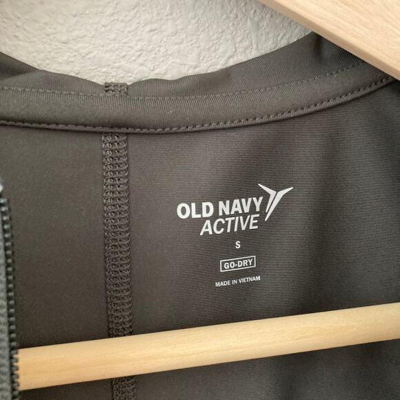 Old Navy Active Full Zipper Track Running Jacket - Black - Small - Picture 6 of 7